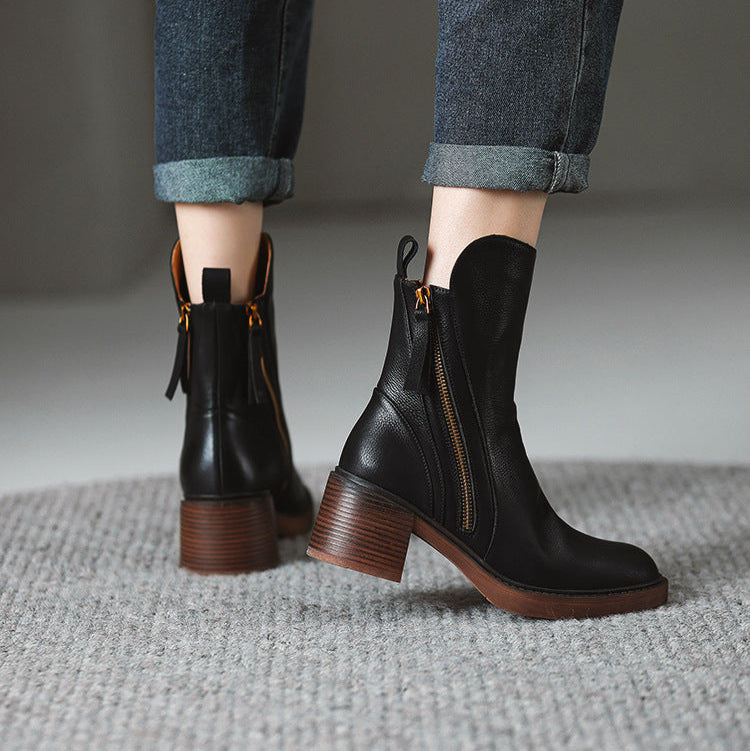 Lyssia Bottines | Cuir Premium