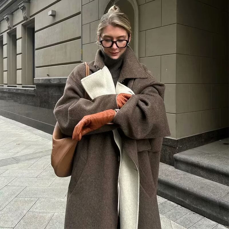 Manteau Long Style Élégant pour Femme