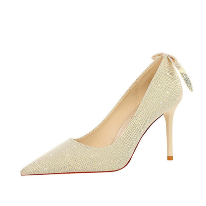 talons-aiguilles avec Strass