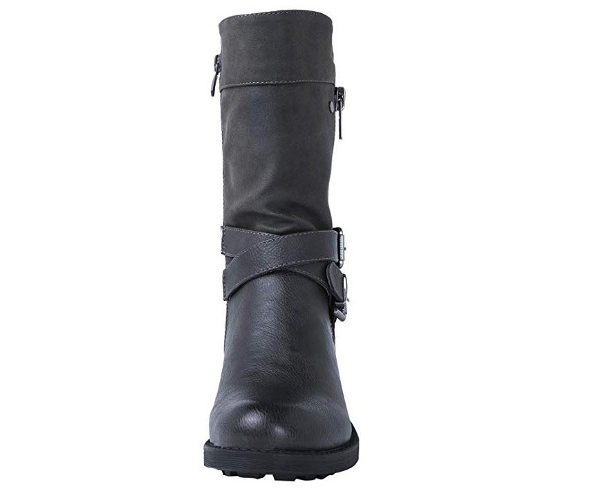 RebelRide™ | Bottines à boucles esprit biker, audace & caractère