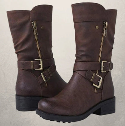 RebelRide™ | Bottines à boucles esprit biker, audace & caractère