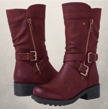 RebelRide™ | Bottines à boucles esprit biker, audace & caractère