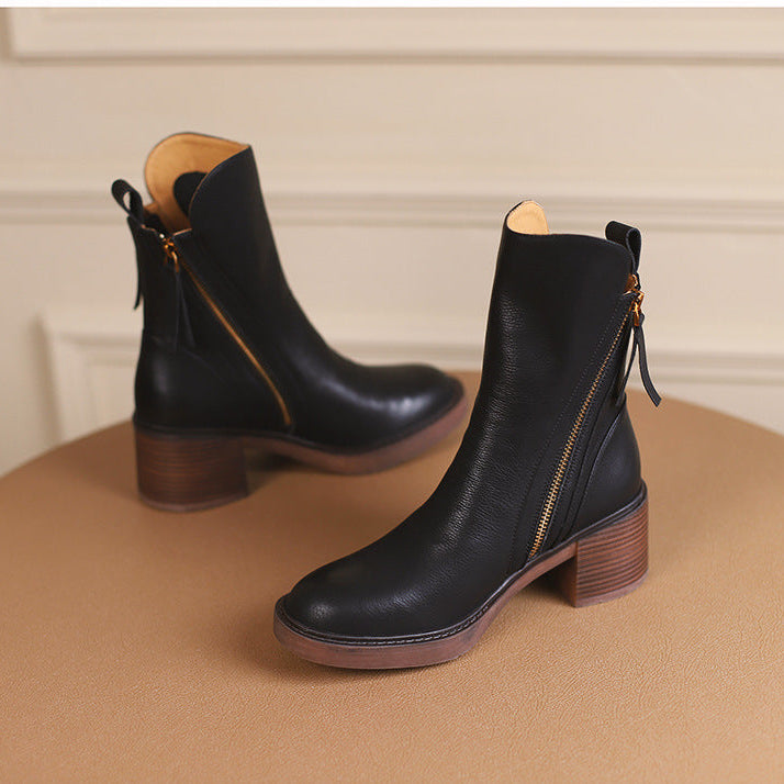 Lyssia Bottines | Cuir Premium