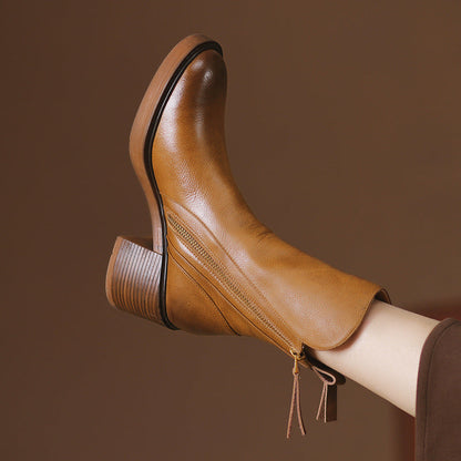 Lyssia Bottines | Cuir Premium