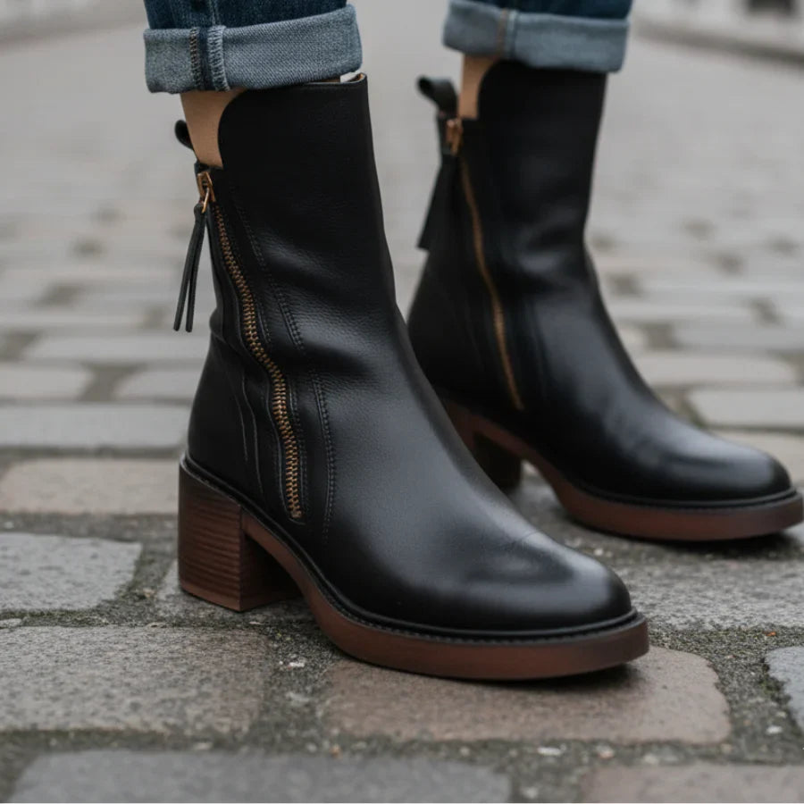 Lyssia Bottines | Cuir Premium