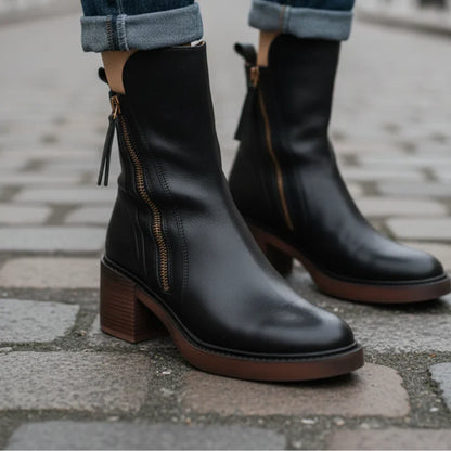 Lyssia Bottines | Cuir Premium