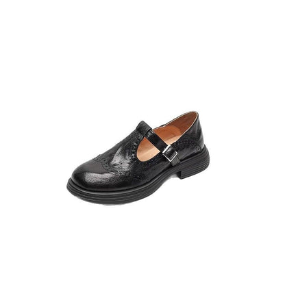 Élégantes Mary Janes en Cuir