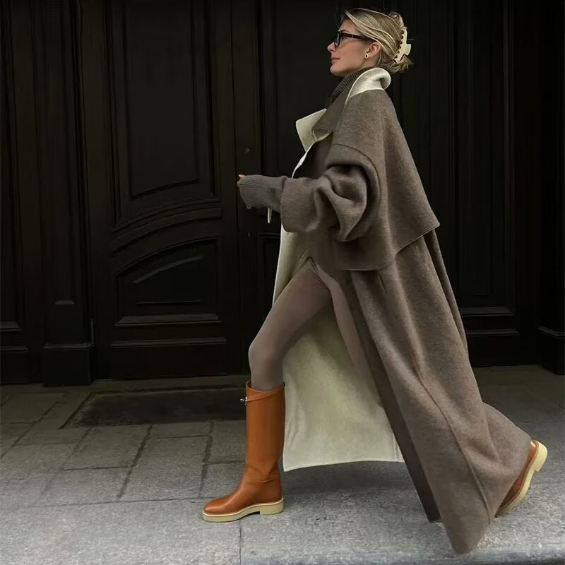 Manteau Long Style Élégant pour Femme