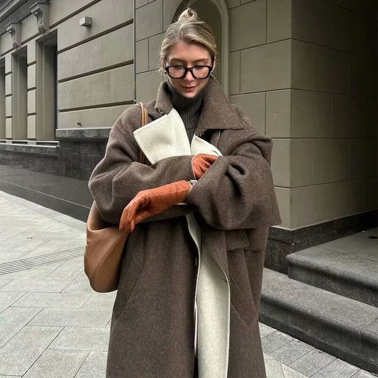 Manteau Long Style Élégant pour Femme