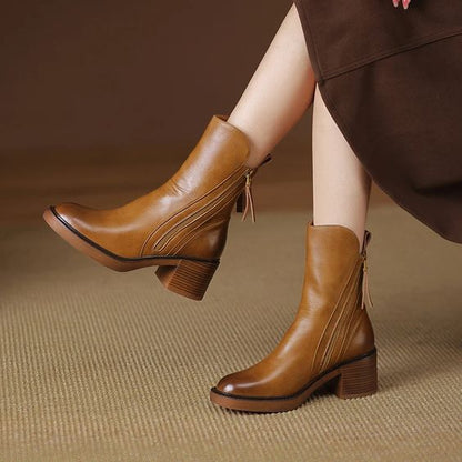 Lyssia Bottines | Cuir Premium
