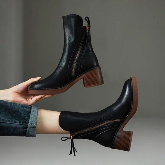 Lyssia Bottines | Cuir Premium